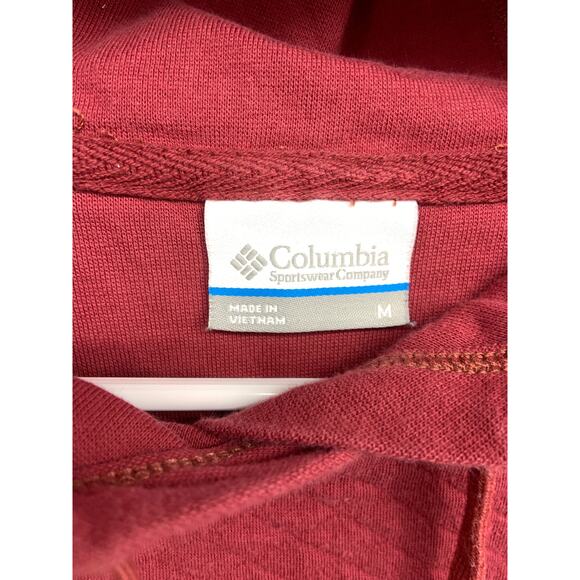 Columbia Mens Red Hoodie Sweatshirt Size M - Picture 4 of 5